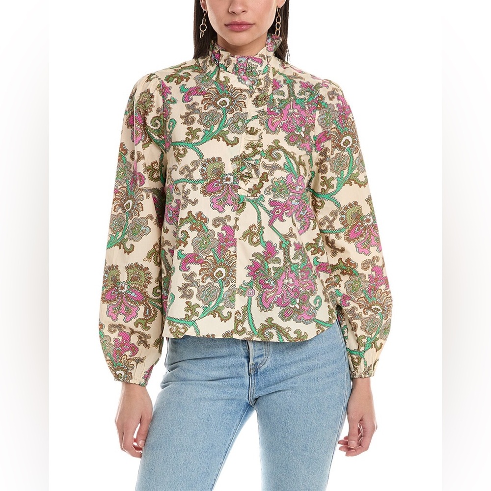 Love the Label Nicola Top - Brandywine Print - Small